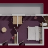 Alta Badia - La Villa - Hotel Dolomiti *** - Family Suite 42 m², dos hab comunicadas